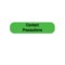 Nevs Precaution Labels -Contact Precaution 5/16" x 1-1/4" Flr Green w/Black N-15901 - alternate 1